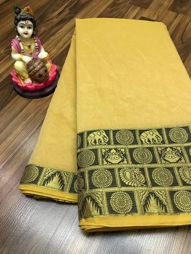 Green Fancy Cotton Silk Sarees