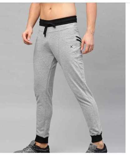 Grey Melange 100% Cotton Men Lower