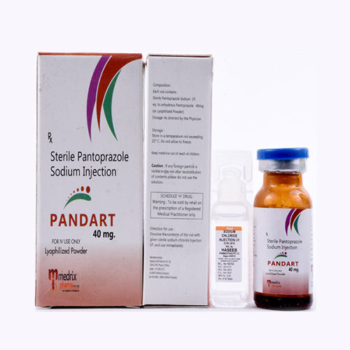 PANDART-40 - Pantoprazole Sodium 40mg Injection | Proton Pump Inhibitor in Sterile Ampoule