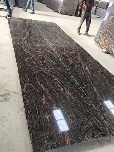 Tiger Shiny Brown Marble Slab