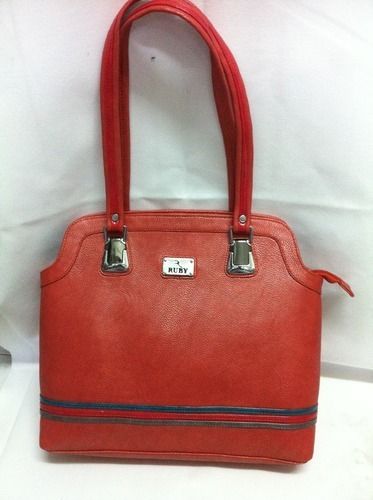 Attractive Red Color Ladies Handbags Design: Traditional