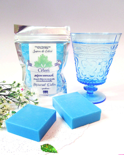 Blue Mineral Water Soap: Aroma Whitening & Hydrating Bar