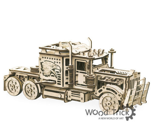 3D Mechanical Model Big Rig Wooden Puzzle  Age Group: 14+