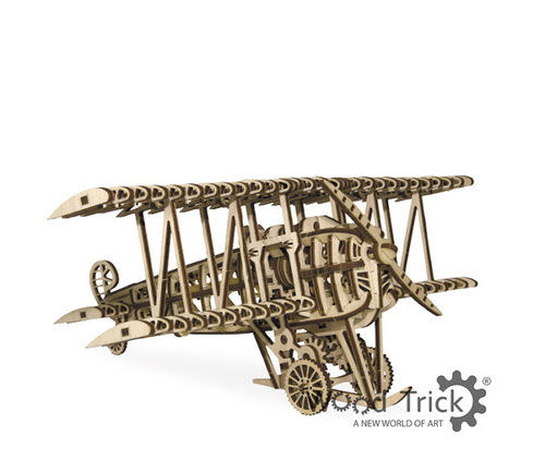 3D Mechanical Model Plane Wooden Puzzle Age Group: 14+