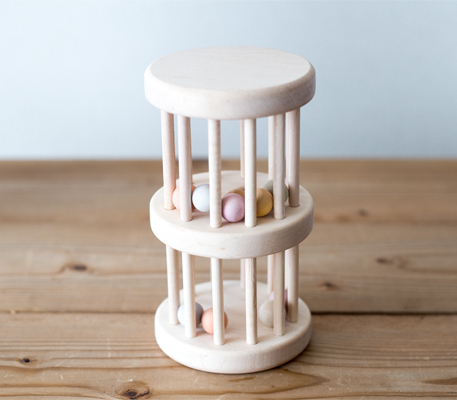 Wooden Tower-Shaped Iroha Tower Toy