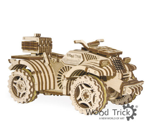 3d Mechanical Model Quad Bike Atv Wooden Puzzle