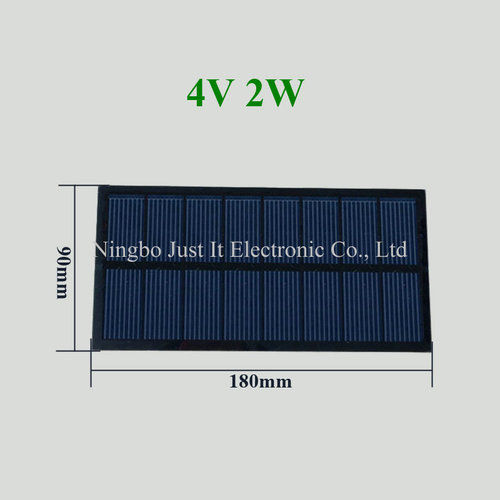 4V 500mA 2W 180x90mm PET Solar Panel Small