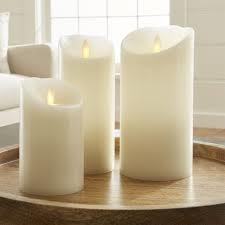 Flicker Flameless Ivory Pillar Candles - Premium Quality, Soft Ambient Glow, Safe and Long-lasting