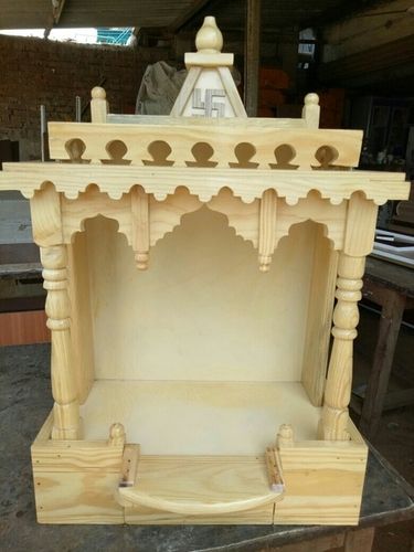 Handcrafted Pinewood Temple For Home