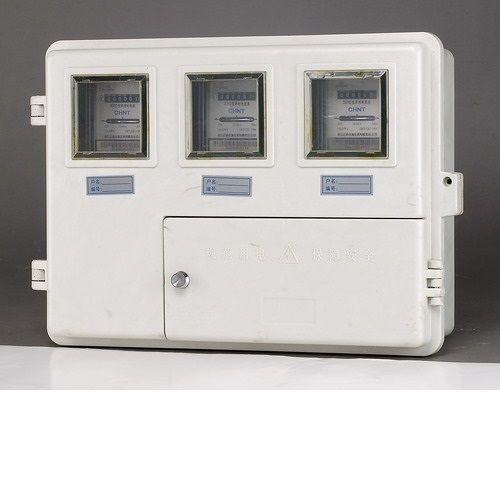 White Mild Steel Meter Box