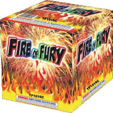 16 Shots Fire Of Fury Cakes Fireworks Model TF1016C