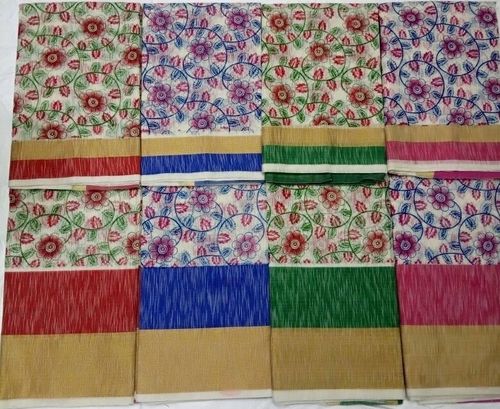 Pure Cotton Printed Sarees