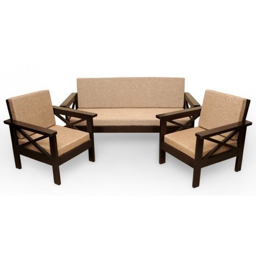 Wooden Five Seater Sofa