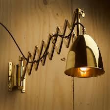 Brass Scissor Wall Lamp