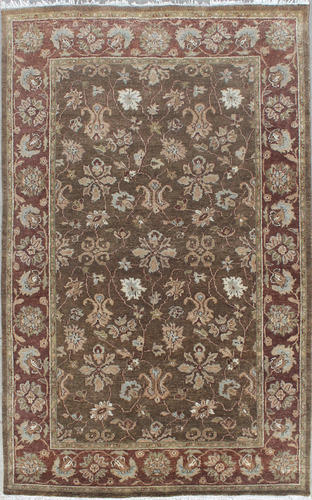 Hand Knotted Woolen Carpet - Premium Quality Wool, Luxurious Texture, Elegant Design, Handcrafted Artistry