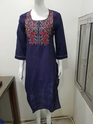 Ladies Fancy Blue Kurtis