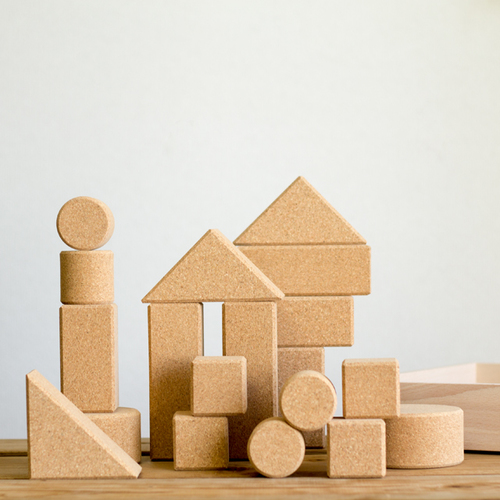 Light Weight Cork Building Blocks