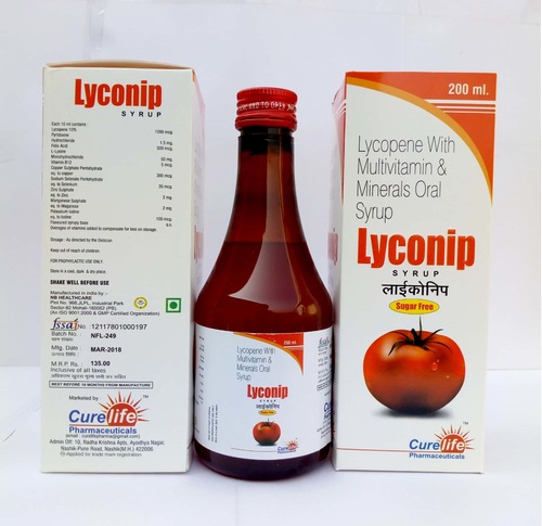 Lycopene With Multivitamin & Mineral Oral Syrup Drug Solutions