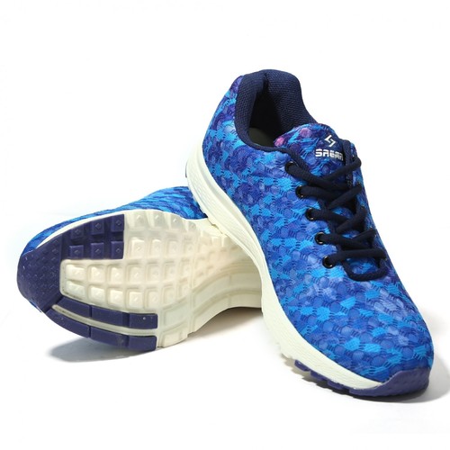 Sagma Women's Blue-Black Breathable Running, Walking, Training & Gym Shoes