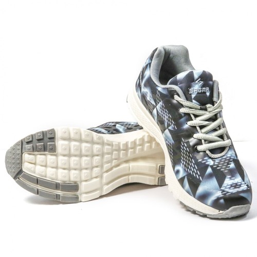 Sagma Women's Grey-Black Breathable Running Walking Training & Gym Shoes