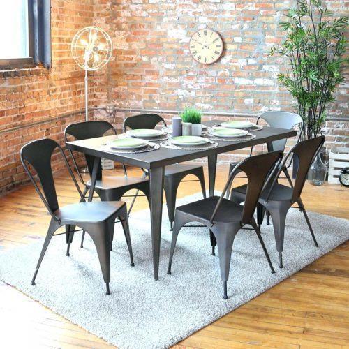 Six Seater Iron Dining Table Set
