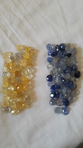 श्रीलंकाई पीला और नीला नीलमणि