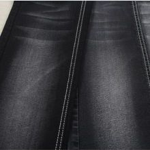 Super Stretch Cotton Polyester Lycra Black Denim Jeans Fabric