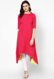 Half Sleeve Pink Ladies Kurti