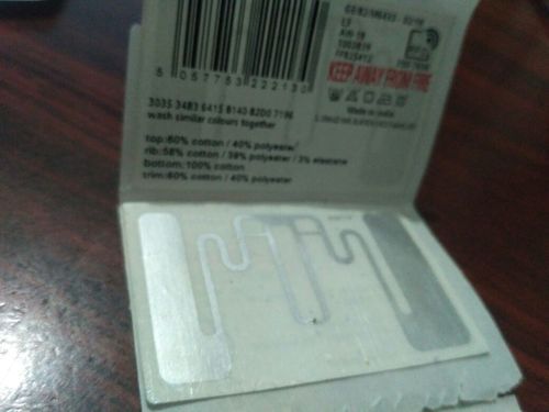 Paper Black And White Rfid Sticker