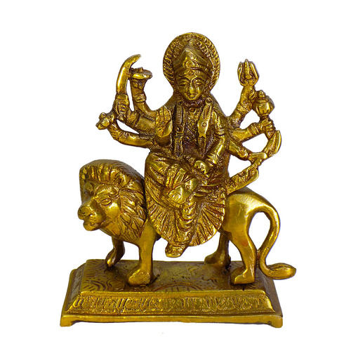 Gold Kavoo Durga Brass Idol Statue