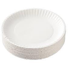 Plain Paper Plate - Eco-Friendly Material, 10-Inch Diameter | Affordable, Custom Sizes Available