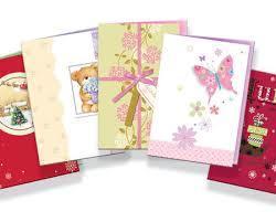 Flat Beautiful Colorful Greeting Cards 