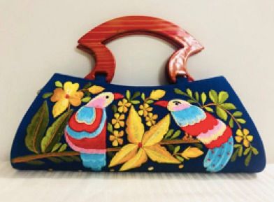 Silk Embroidery Clutch Bags - Purse