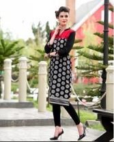 Black Ladies Women Fancy Kurti