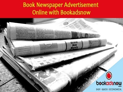 News Paper Advertising Service By Bookadsnow