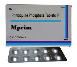 Primaquine Phosphate Tablet - 15 mg Dosage, General Medicines for Anti-Malaria Treatment, Easy-to-Swallow Tablets