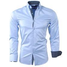 Custom Men Blue Color Fancy Shirt