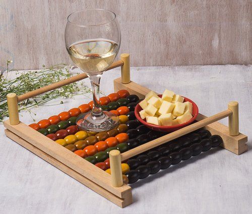 Abacus Inspired Serving Tray and Cheese Platter