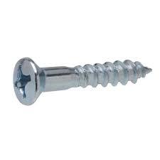 Plated Slotted & Philips Oval Head Wood Screw