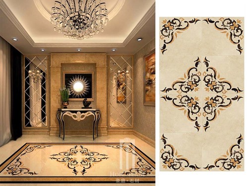 Beautiful Artistic Beige Marble Cut-To-Size