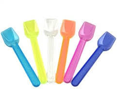 plastic ice cream spoons