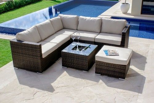 Rattan Corner Sofa Set Application: Sand Beach