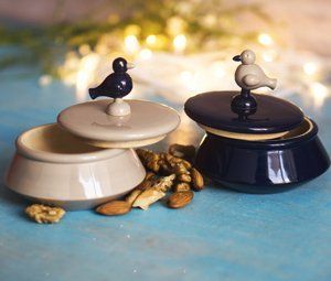 Bird Inspired Storage Containers With Dip Bowl