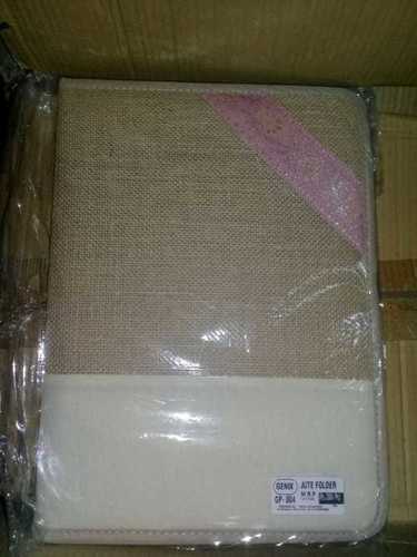 Brown Finely Finished Jute Display File