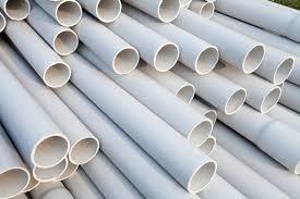 White PVC Plastic Pipes