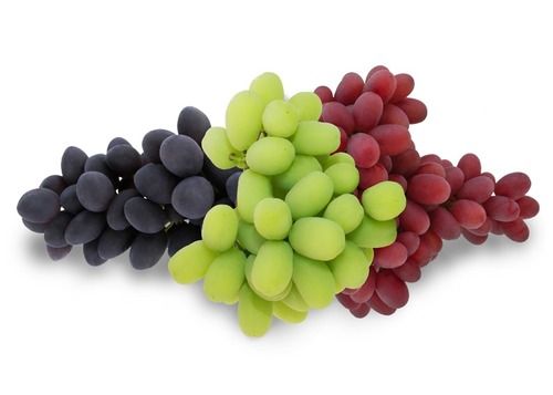 Fresh Black And Green Grapes