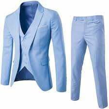 Mens Formal Three Piece Suit