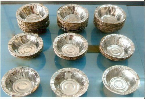 Disposable Silver Foil Paper Bowls - Eco-Friendly Food Grade Material | Durable, Lightweight, and Biodegradable
