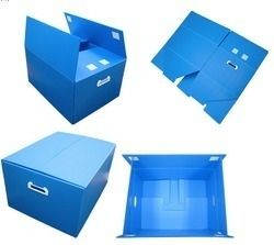 Blue Plastic Corrugated Box