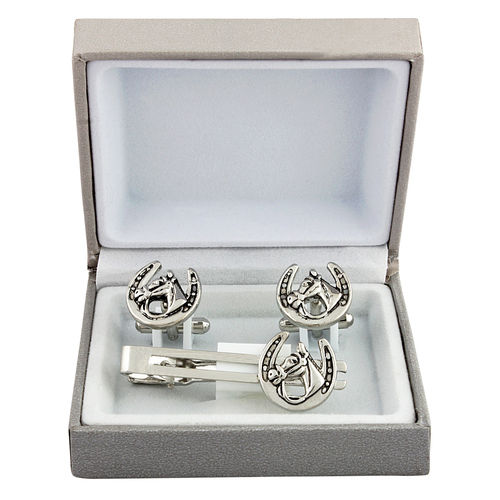 Designer Metal Horse Cufflinks